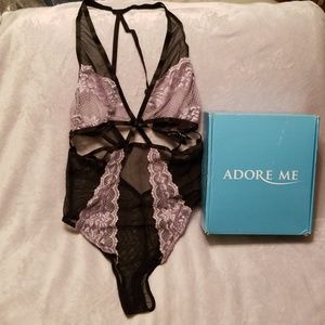 NWT Elisabeth Fishnet Bodysuit Medium